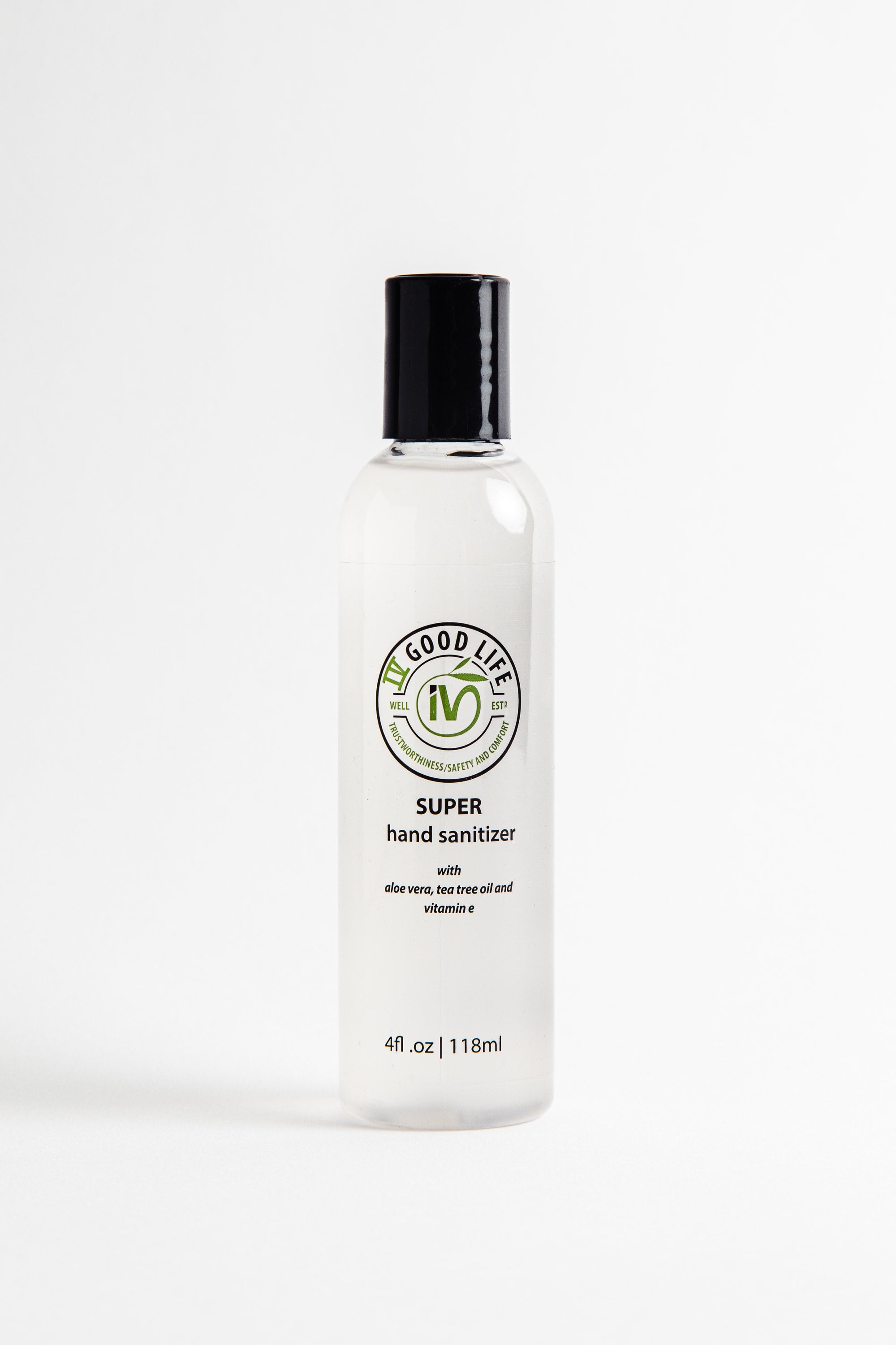 Super Hand Sanitizer with Aloe Vera, Tea Tree Oil & Vitamin E - FAMILY PACK (6-Pack)